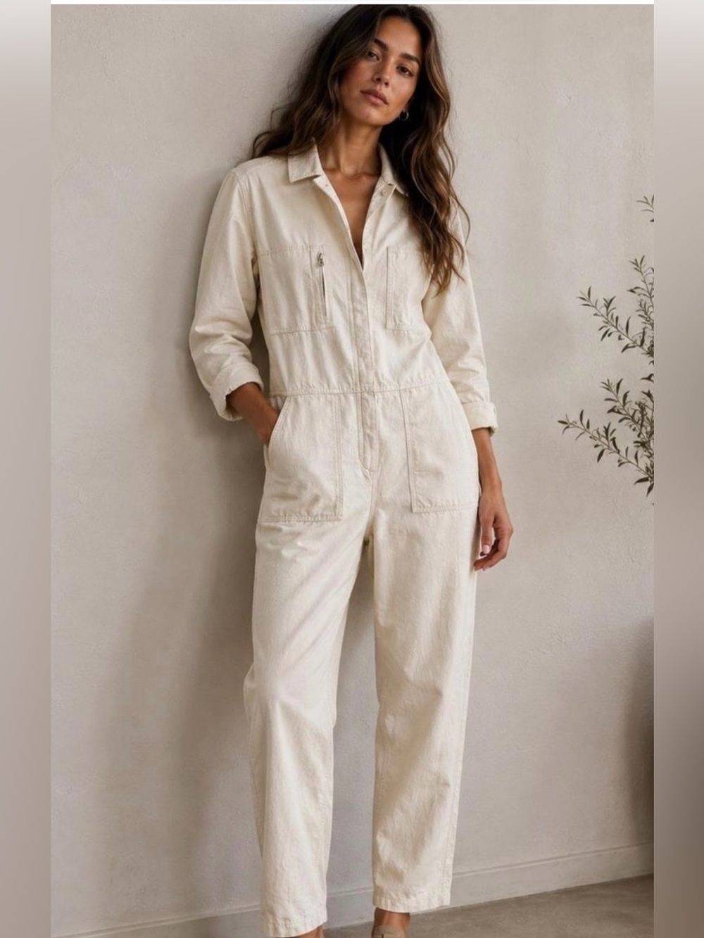 Outerknown the Station Jumpsuit in White size Small